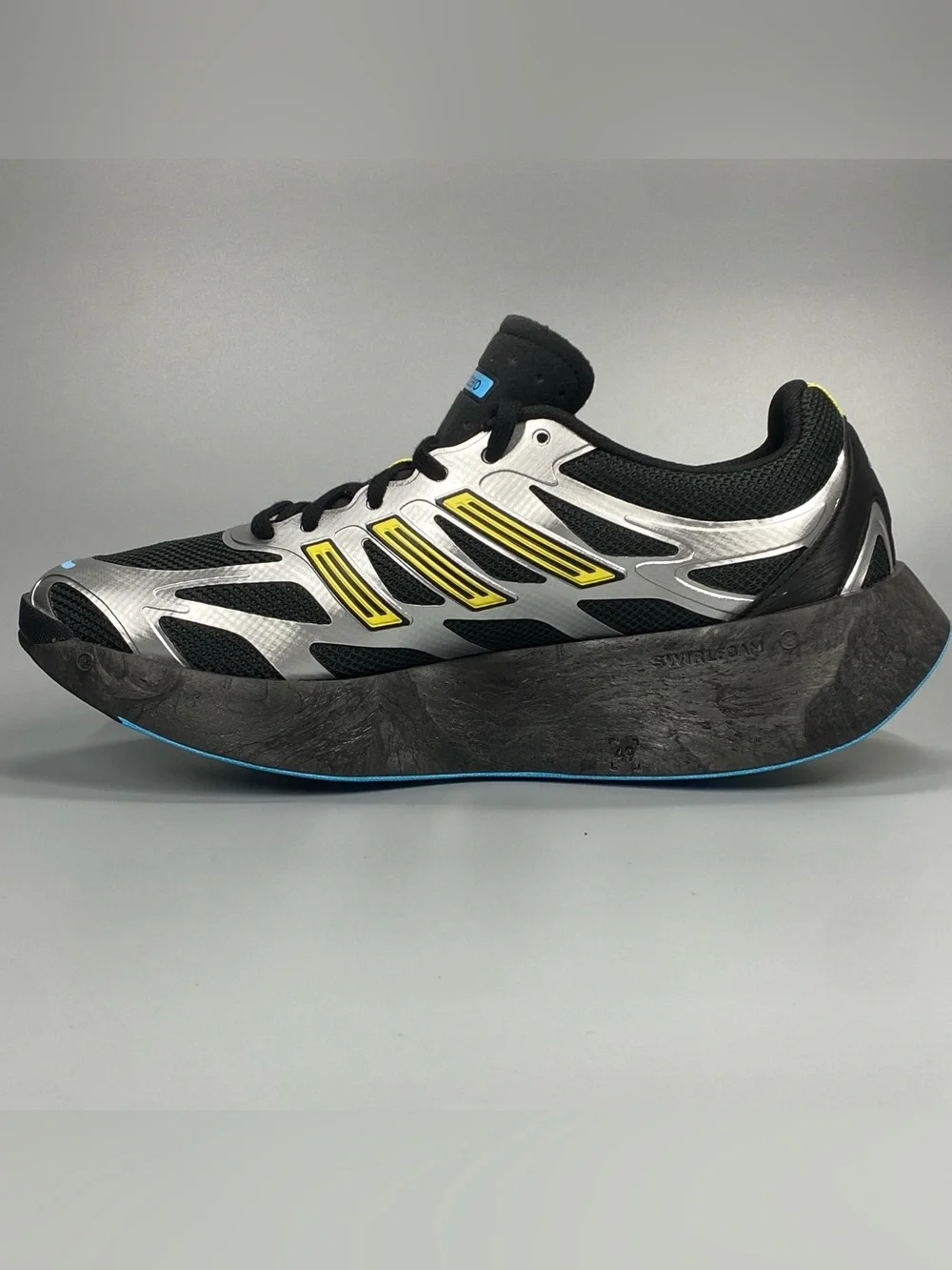 adidas Adizero Aruku JR1476 Black Silver Yellow Mens 11 Womens 12 New Shoes